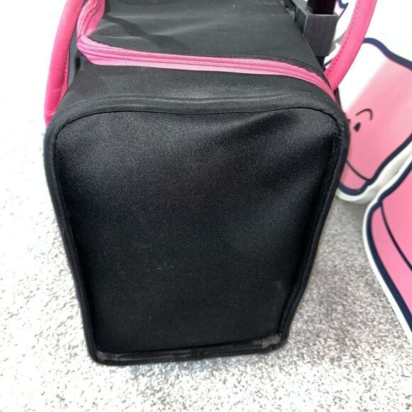 Mary Kay Black Pink Rolling adjustable travel suit case makeup suitcase bag-VTG - Picture 4 of 9